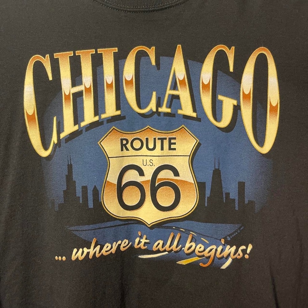 Vintage 1997 Chicago Route 66 “… where it all begins” t shirt